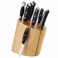 سرویس چاقو آشپزخانه 9 پارچه جی فی نی کد G 01