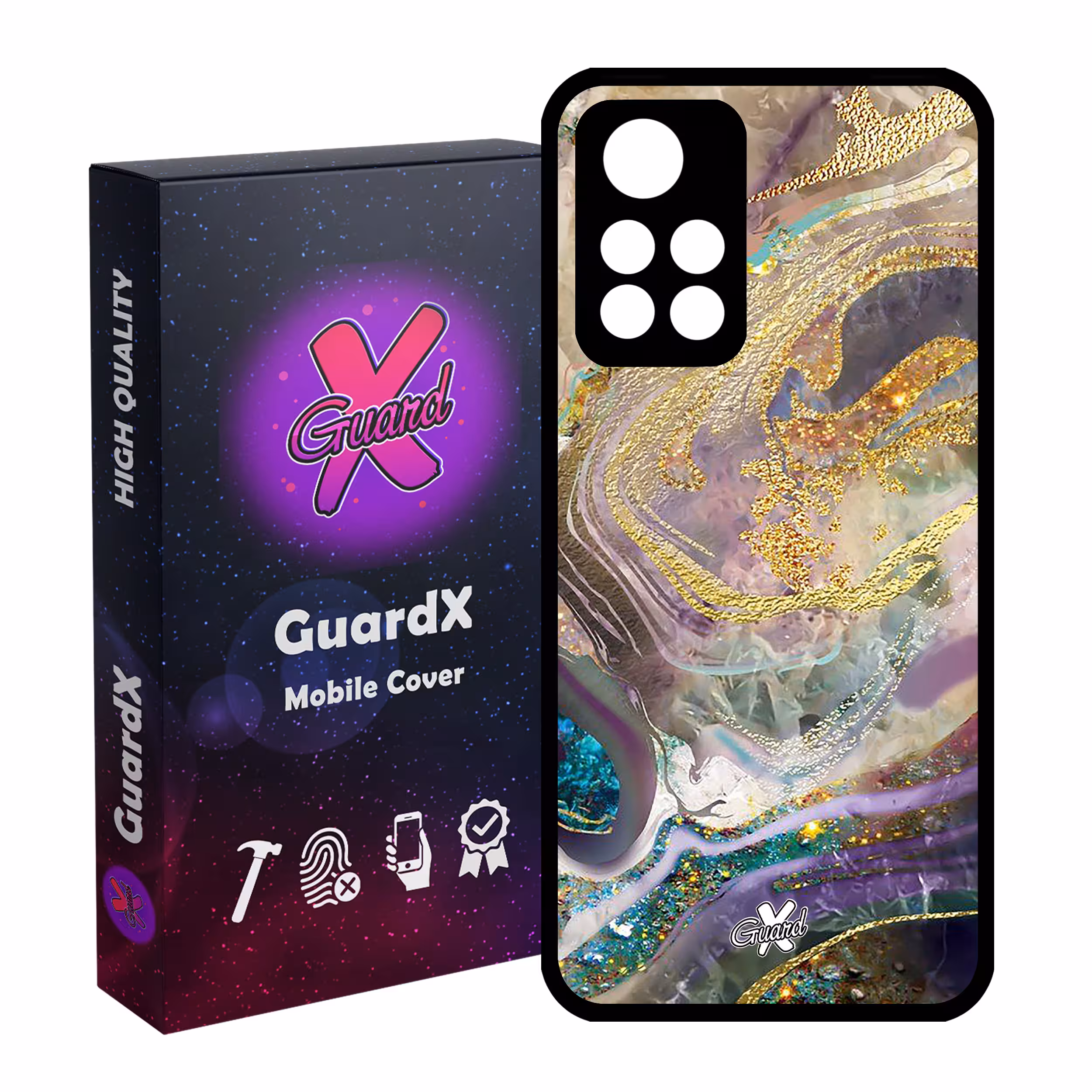 کاور گارد ایکس طرح ماربل مدل Glass10295 مناسب برای گوشی موبایل شیائومی Poco M4 Pro 5G/Redmi Note 11T 5G/Redmi Note 11S 5G