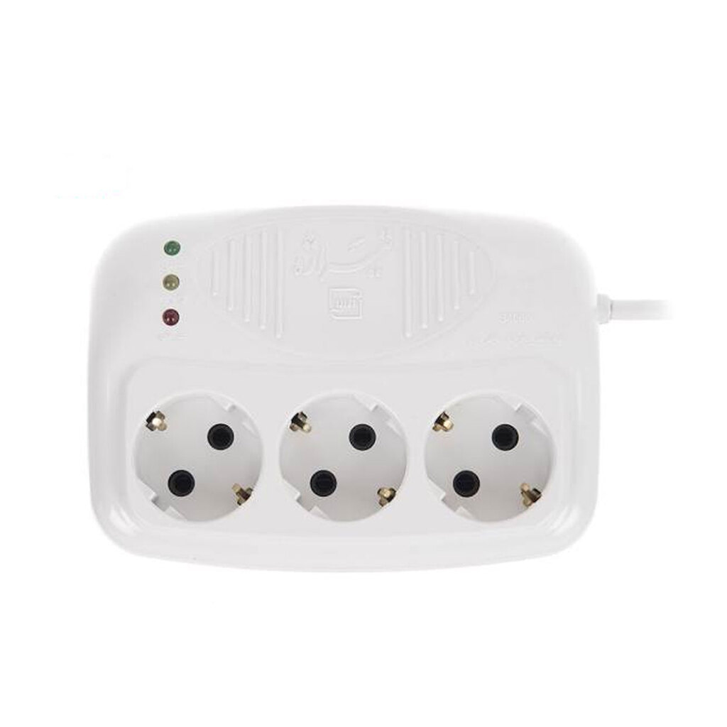 محافظ ولتاژ یخچال و فریزر ارت دار تیراژه با کابل 18 متر