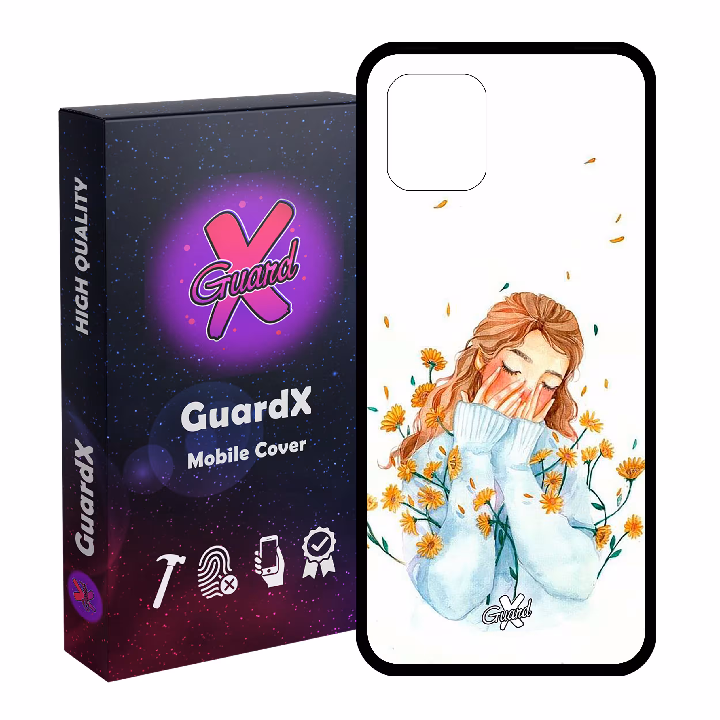 کاور گارد ایکس طرح Girl مدل Glass10315 مناسب برای گوشی موبایل سامسونگ Galaxy Note 10 Lite