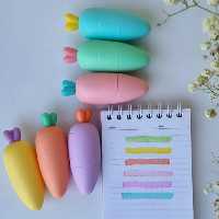 پک هایلایتر هویج رنگی رنگی پاستیلی