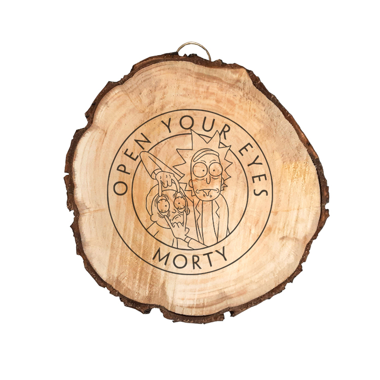 تابلو چوبی مدل ریک و مورتی 65252