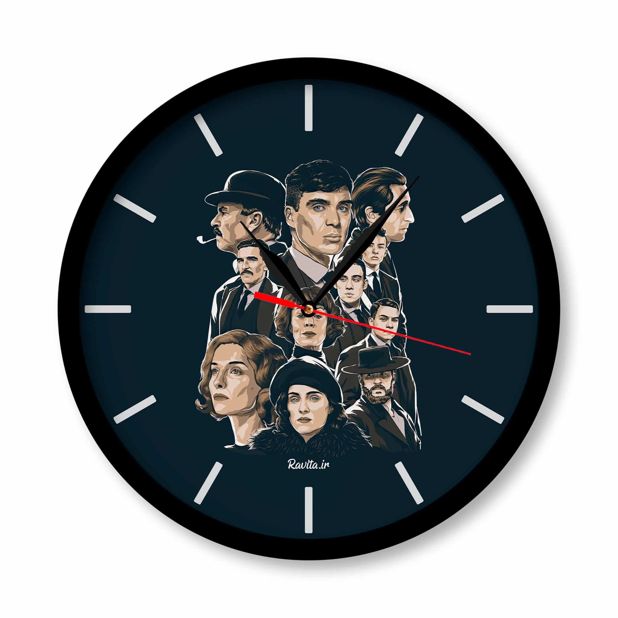 ساعت‌ دیواری راویتا طرح پیکی بلایندرز کد 3381