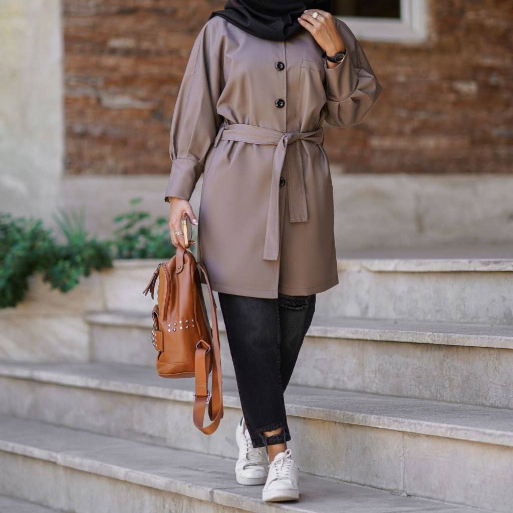 مانتو زنانه و دخترانه زارا جنس کتان فری سایز