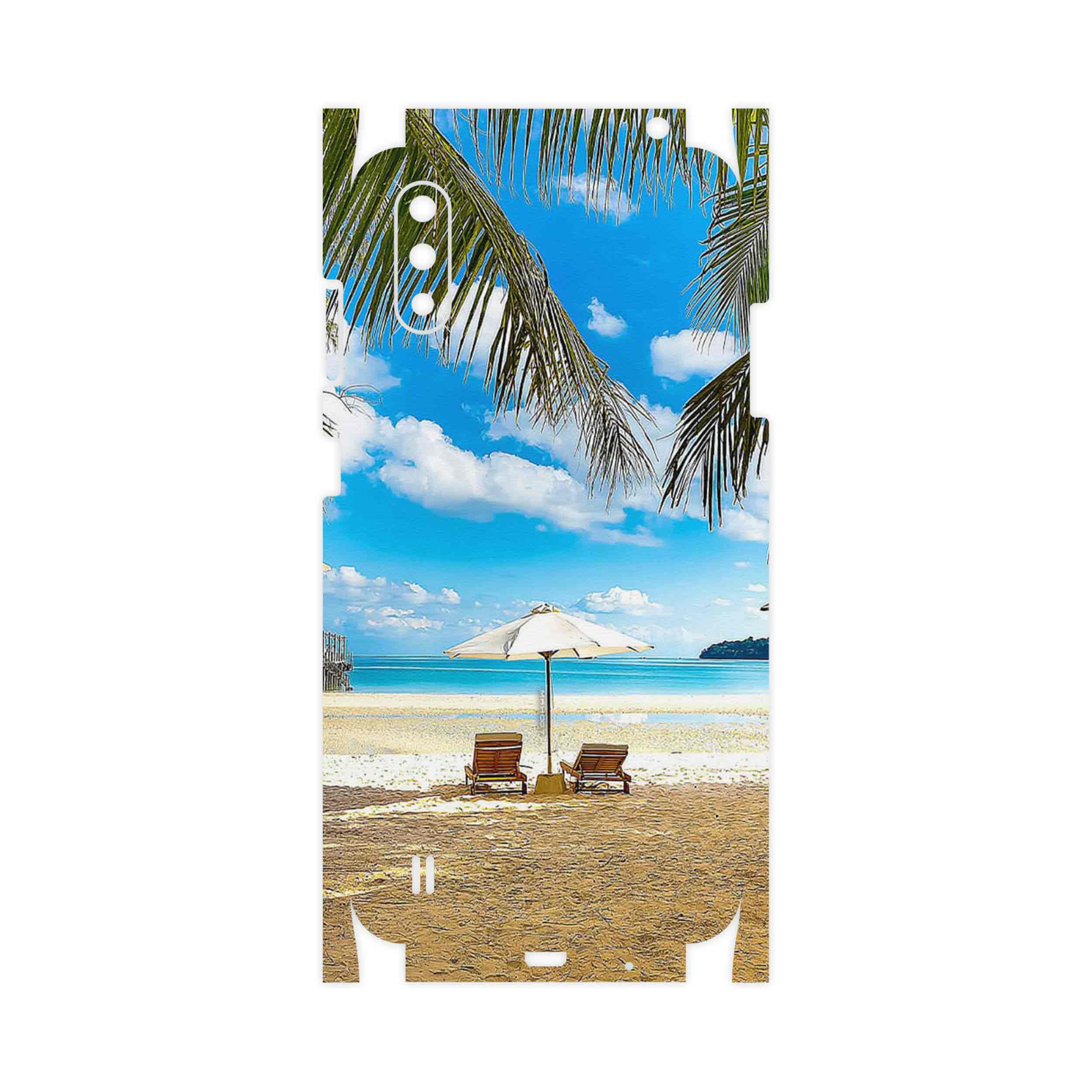 برچسب پوششی ماهوت مدل Beach-FullSkin مناسب برای گوشی موبایل سامسونگ Galaxy A01