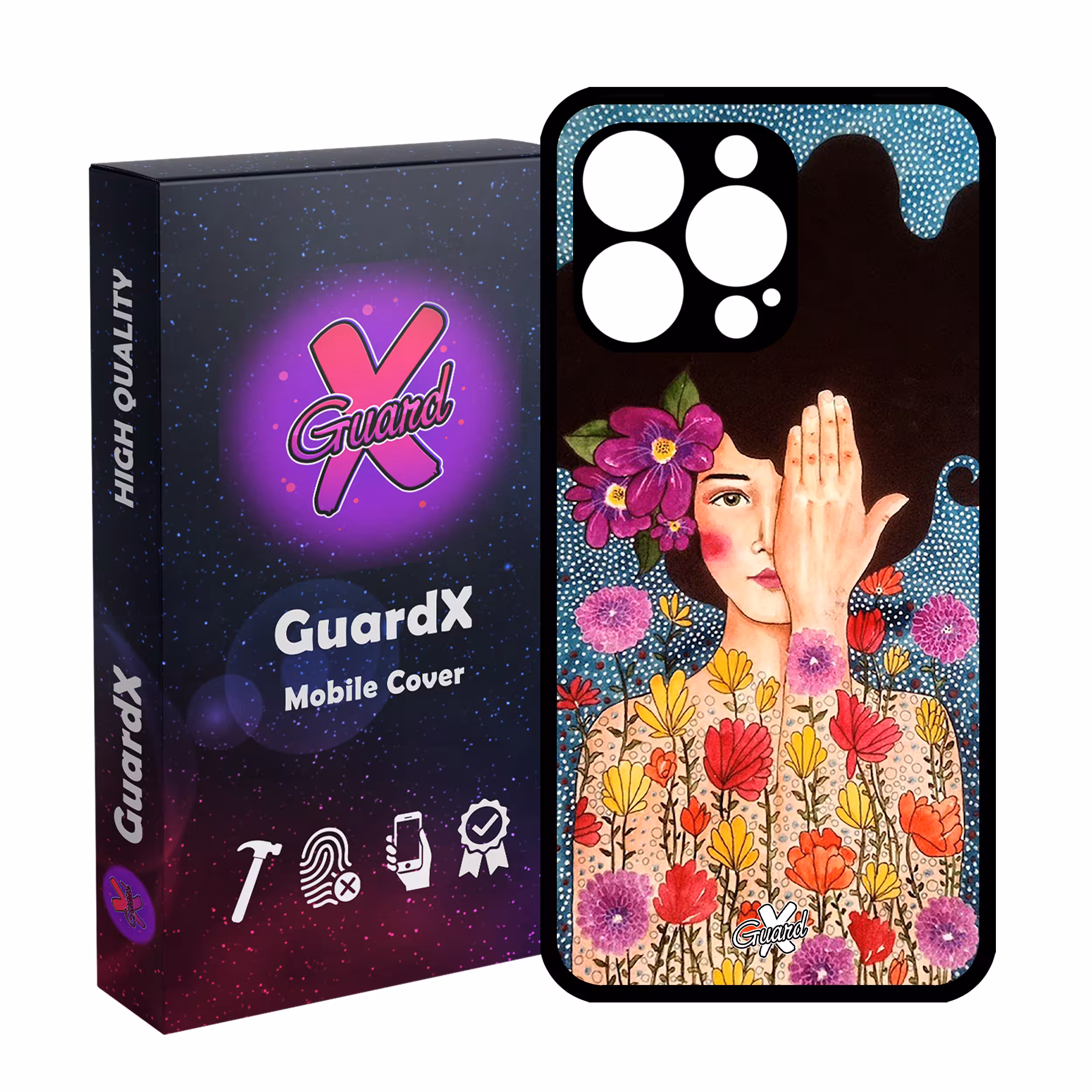 کاور گارد ایکس طرح دختر مدل Glass10144 مناسب برای گوشی موبایل اپل iPhone 13 Pro