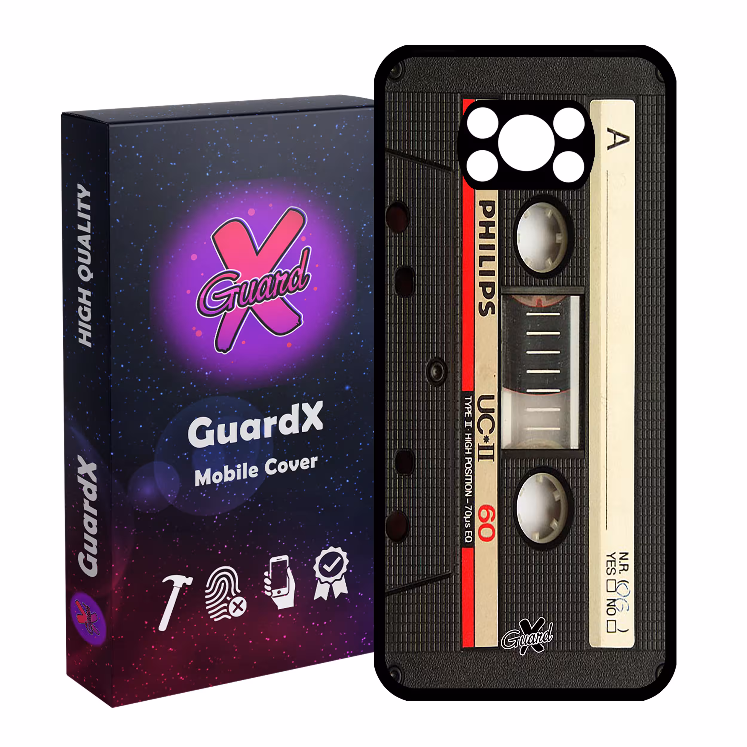 کاور گارد ایکس طرح Cassette مدل Glass10063 مناسب برای گوشی موبایل شیائومی Poco X3 Pro