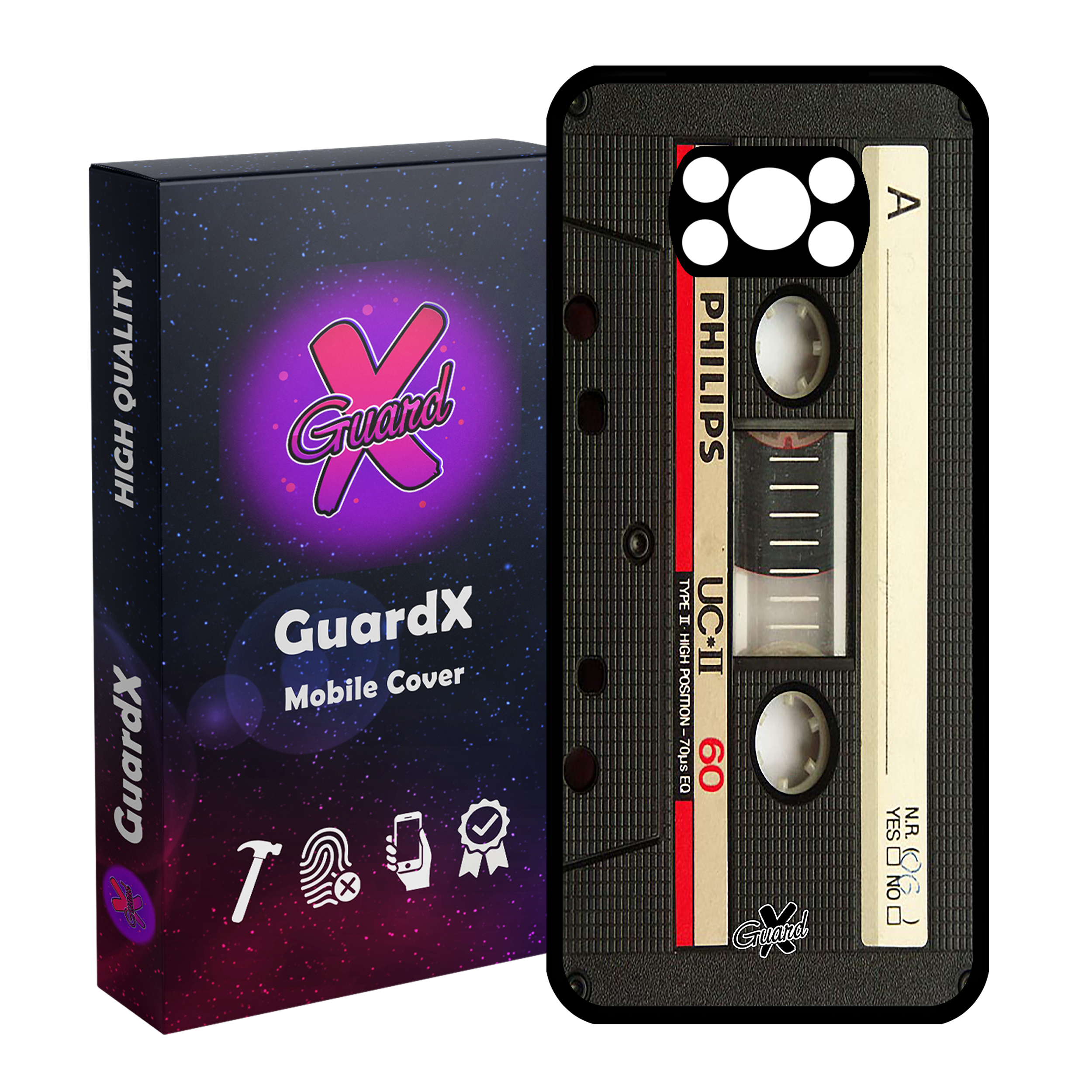 کاور گارد ایکس طرح Cassette مدل Glass10063 مناسب برای گوشی موبایل شیائومی Poco X3 Pro