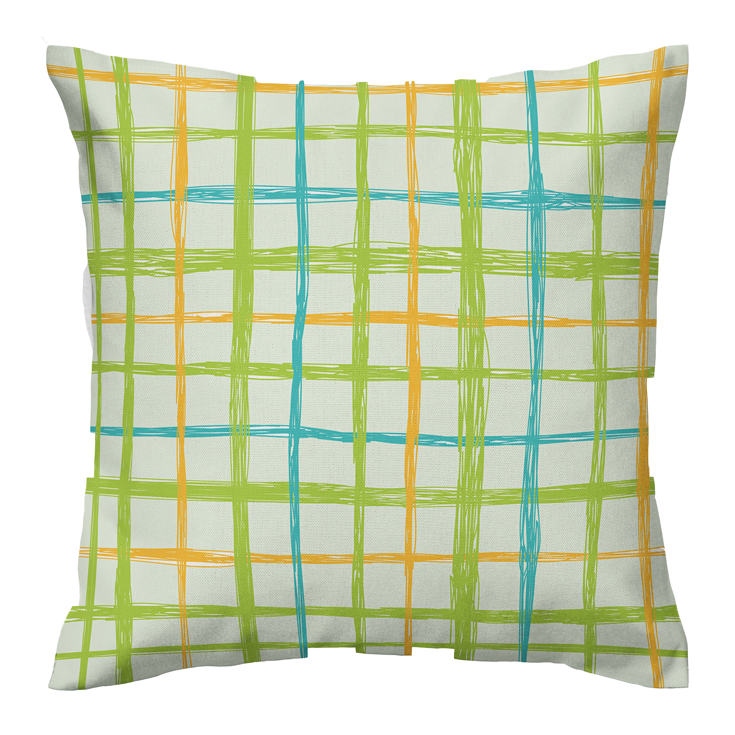 کاور کوسن مدل چهارخونه دورو طرح دار کد 1074