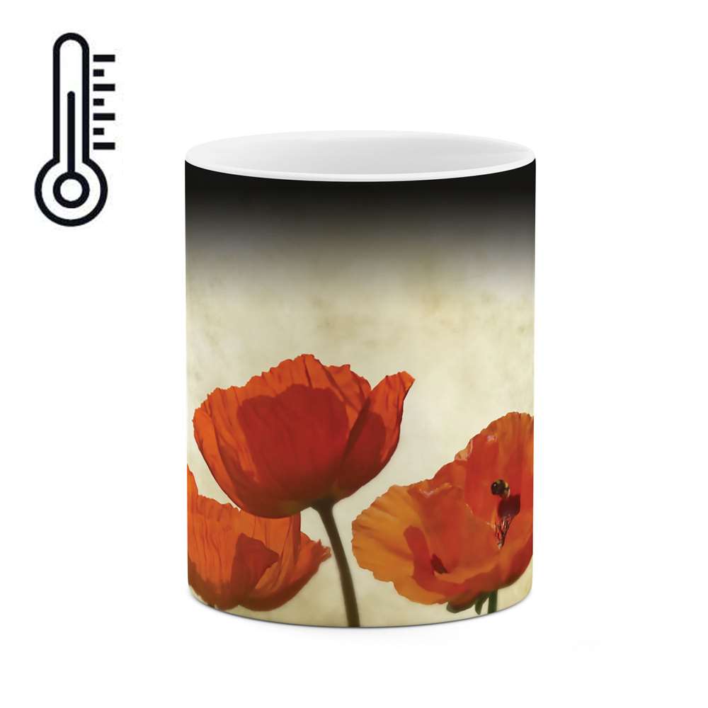 ماگ حرارتی طرح گل مدل mgh05059