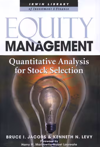 خرید و دانلود نسخه کامل کتاب Equity Management: Quantitative Analysis for Stock Selection