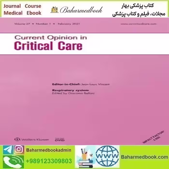 Current Opinion in Critical Care 2024 Full Archives TRUE PDF