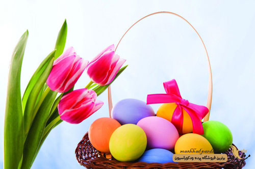 پرده لوردراپه تصویری طرح گل کد 1014