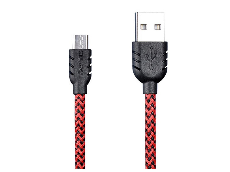 کابل کنفی micro USB  ریمکس مدل Double-Sided
