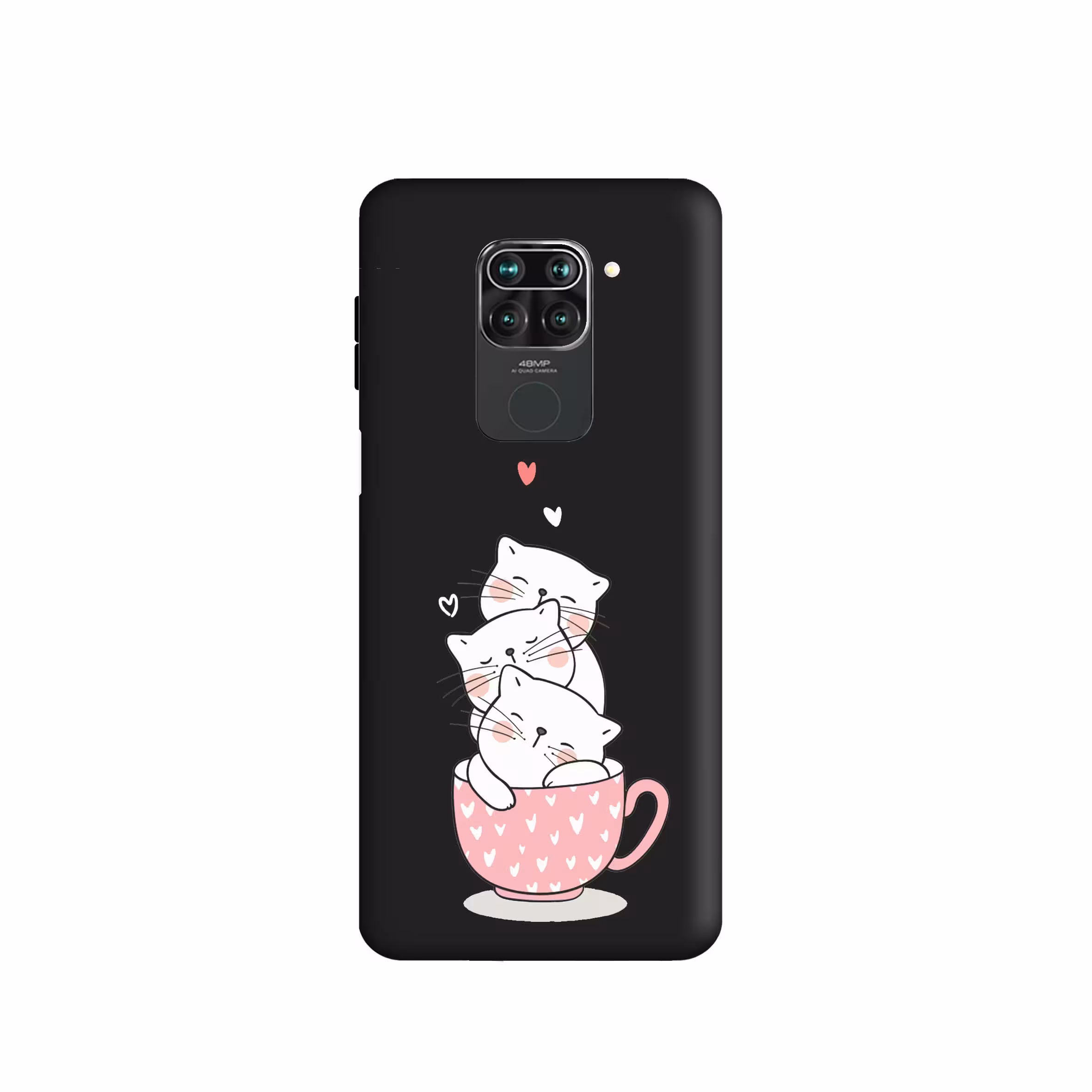 کاور طرح گربه دخترانه کد 1033 مناسب برای گوشی موبایل شیائومی Redmi Note 9