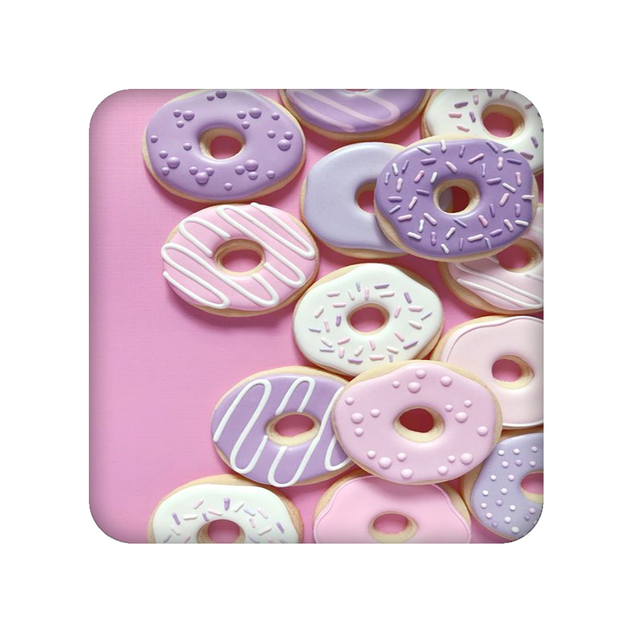 زیر لیوانی طرح دونات کد 1388