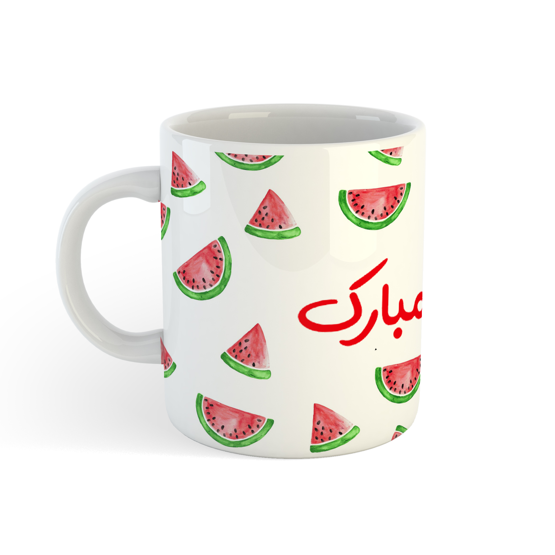 ماگ طرح شب یلدا مدل هندوانه کد 03