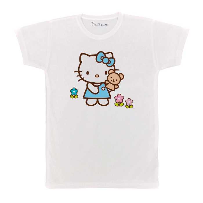تی شرت بچگانه پرمانه طرح Kitty کد pmt.2403