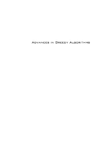 خرید و دانلود نسخه کامل کتاب Advances in greedy algorithms