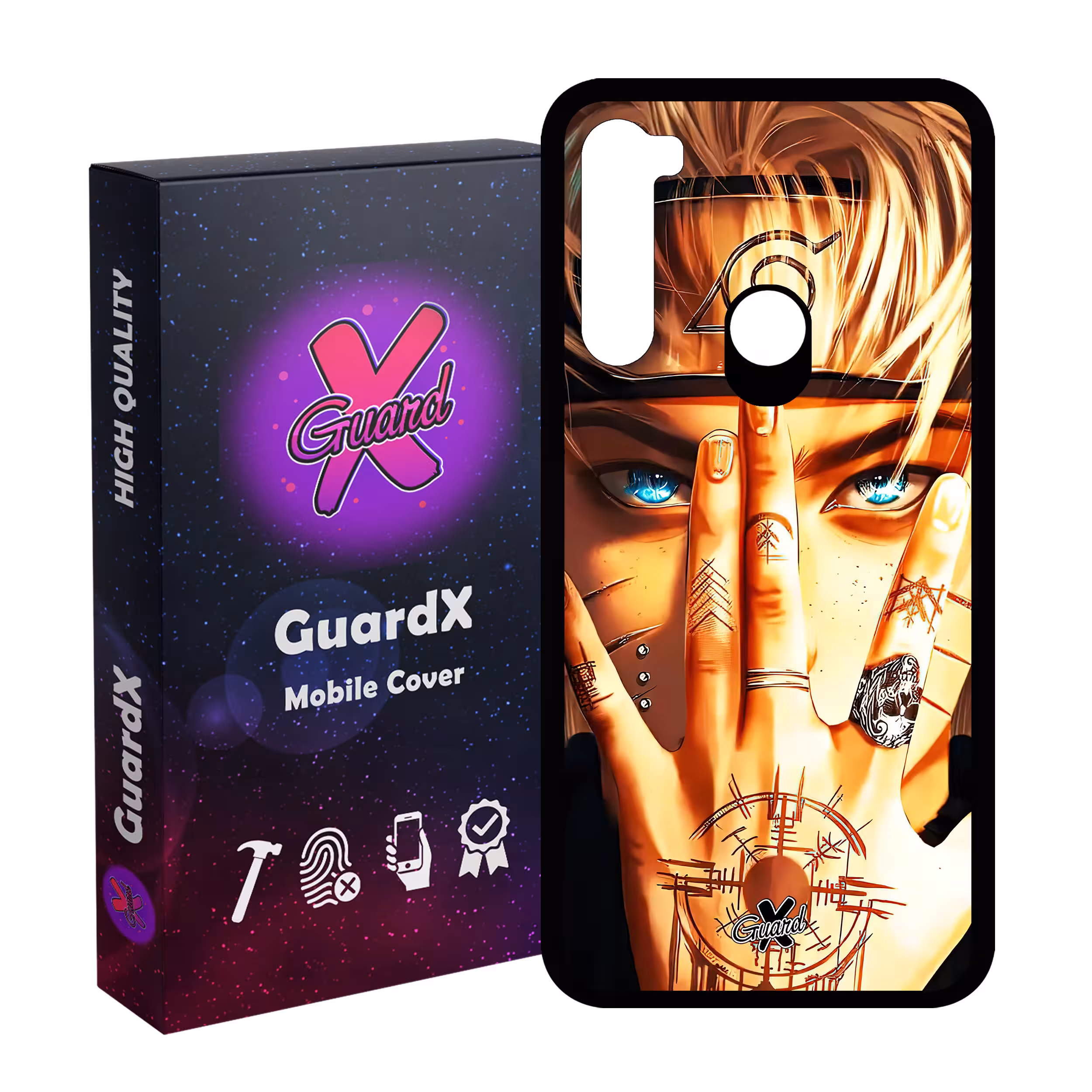 کاور گارد ایکس طرح Naruto Anime مدل Glass10452 مناسب برای گوشی موبایل شیائومی Redmi Note 8