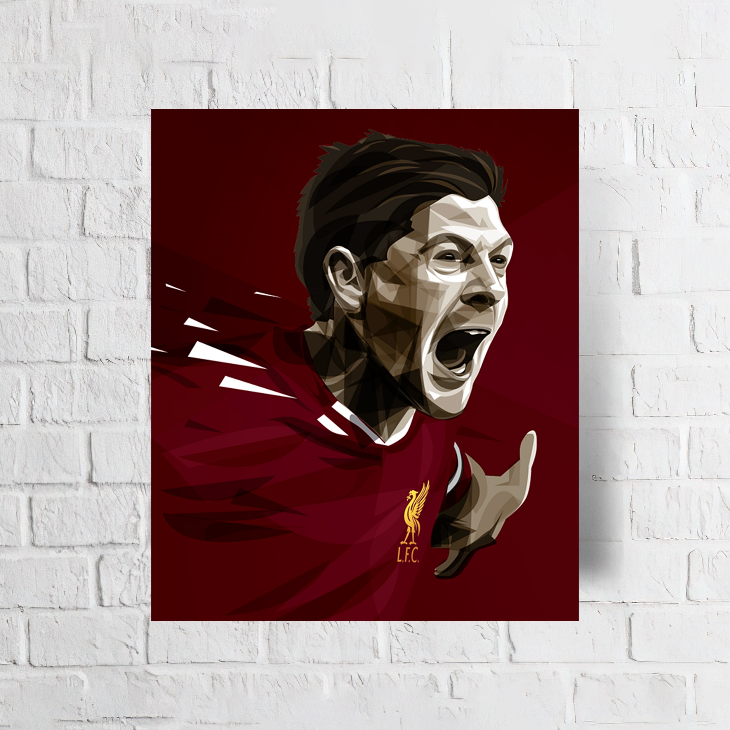 تابلو شاسی طرح پوستر ورزشی مدل استیون جرارد کد FS41