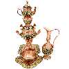 سرویس سماور 5 پارچه خاتم کاری مدل پر سیم کد 1.5L