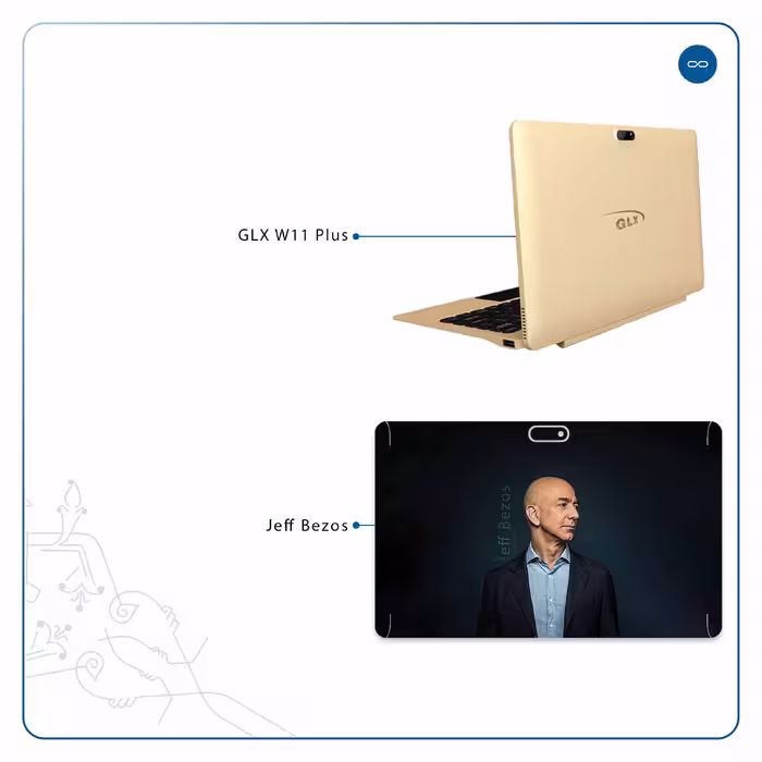 برچسب پوششی ماهوت مدل Jeff Bezos مناسب برای تبلت جی ال ایکس W11 Plus