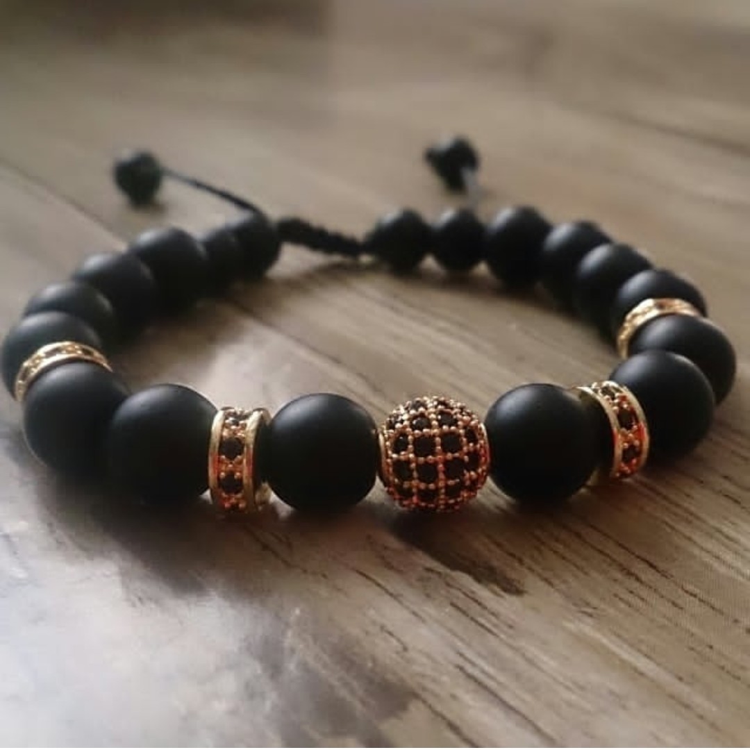 دستبند سنگ اونیکس