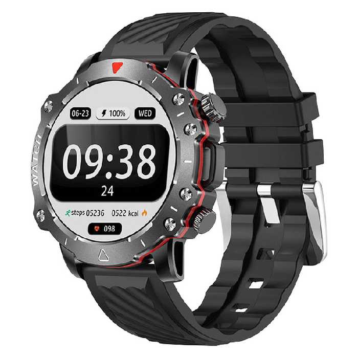 ساعت هوشمند 45 میلی متری ریولینک مدل R12 pro ultra با بند سلیکون | کالا مکس