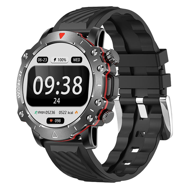 ساعت هوشمند 45 میلی متری ریولینک مدل R12 pro ultra با بند سلیکون | کالا مکس