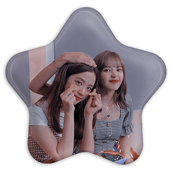 پیکسل خندالو طرح گروه بلک پینک مدل ستاره ای کد 3694