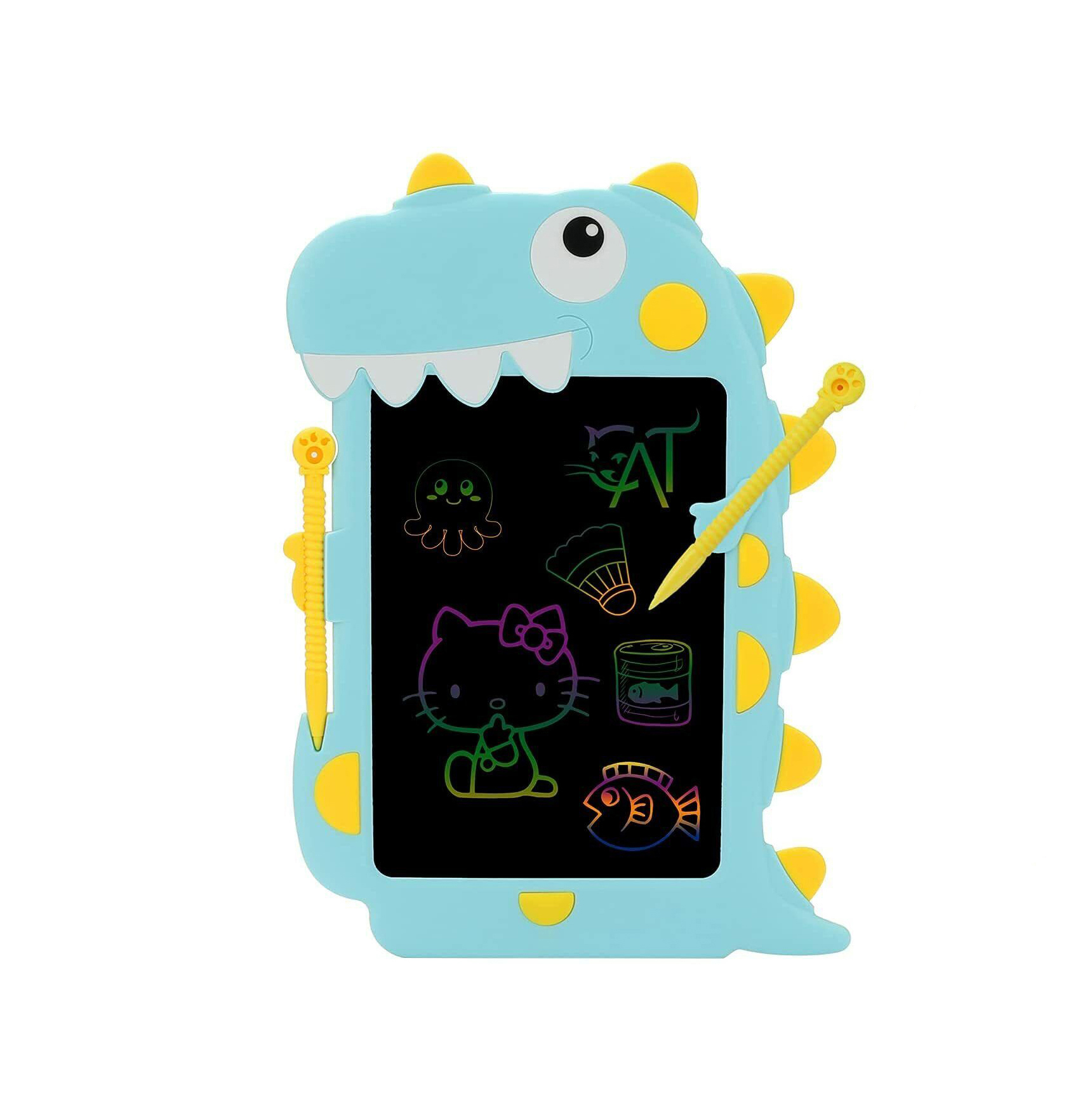 تبلت جادويی رنگی طرح دايناسور سبزآبی