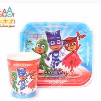 بشقاب و لیوان پی جی ماسک (10 عدد بشقاب 10 عدد لیوان)