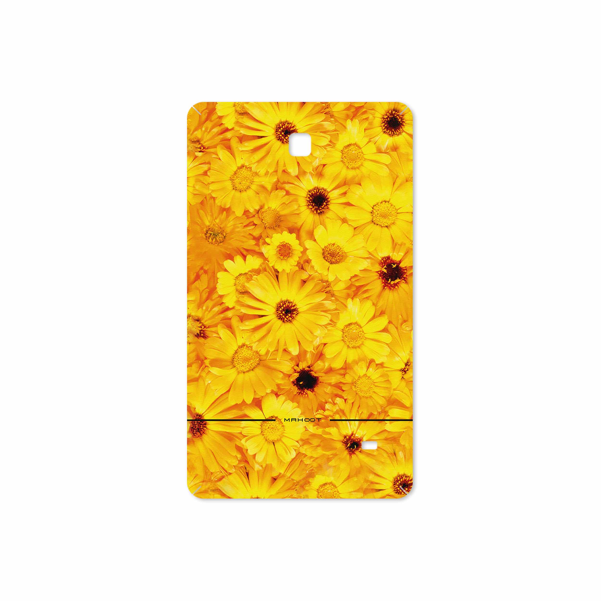 برچسب پوششی ماهوت مدل Yellow-Flower مناسب برای تبلت سامسونگ Galaxy Tab 4 7.0 2014 T231