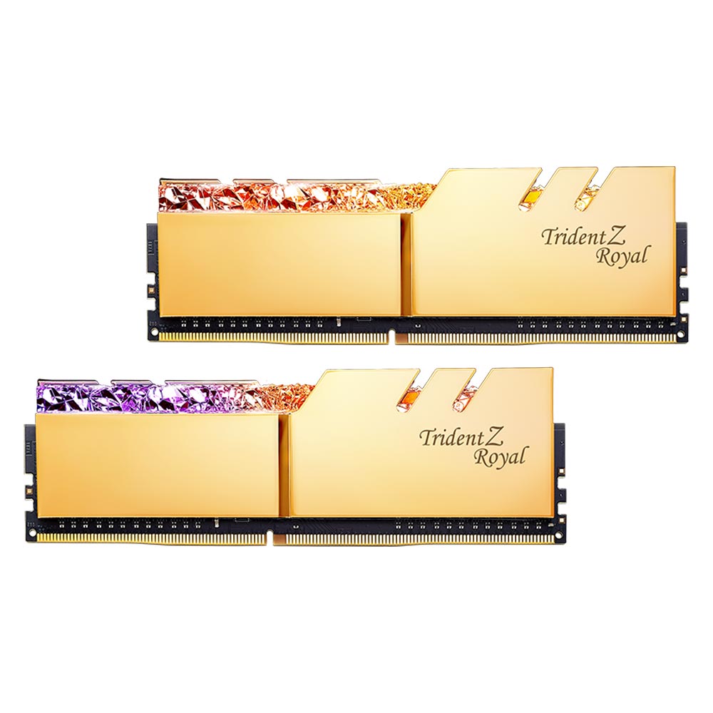رم CL16 DDR4 جی اسکیل 32 گیگابایت 3200MHZ مدل TRIDENT Z ROYAL GOLD