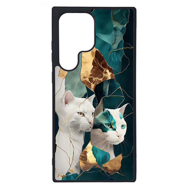 کاور طرح گربه کد G-132 مناسب برای گوشی موبایل سامسونگ Galaxy S23 Ultra | دیجی قاب دونی