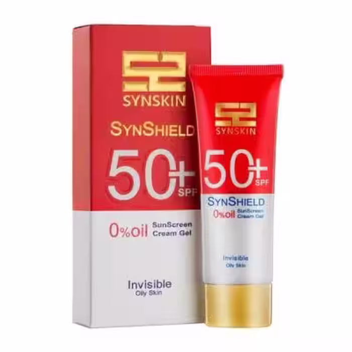 کرم ژل ضد آفتاب بدون رنگ بانوان ساین‌ اسکین، با SPF50، محافظ UVB، مناسب پوست‌های چرب بانوان