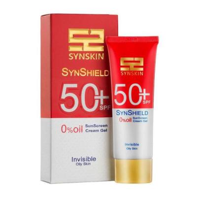 کرم ژل ضد آفتاب بدون رنگ بانوان ساین اسکین، با SPF50، محافظ UVB، مناسب پوستهای چرب بانوان