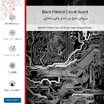 برچسب پوششی ماهوت مدل Black_Printed_Circuit_Board مناسب برای گوشی موبایل شیائومی Redmi A1 Plus