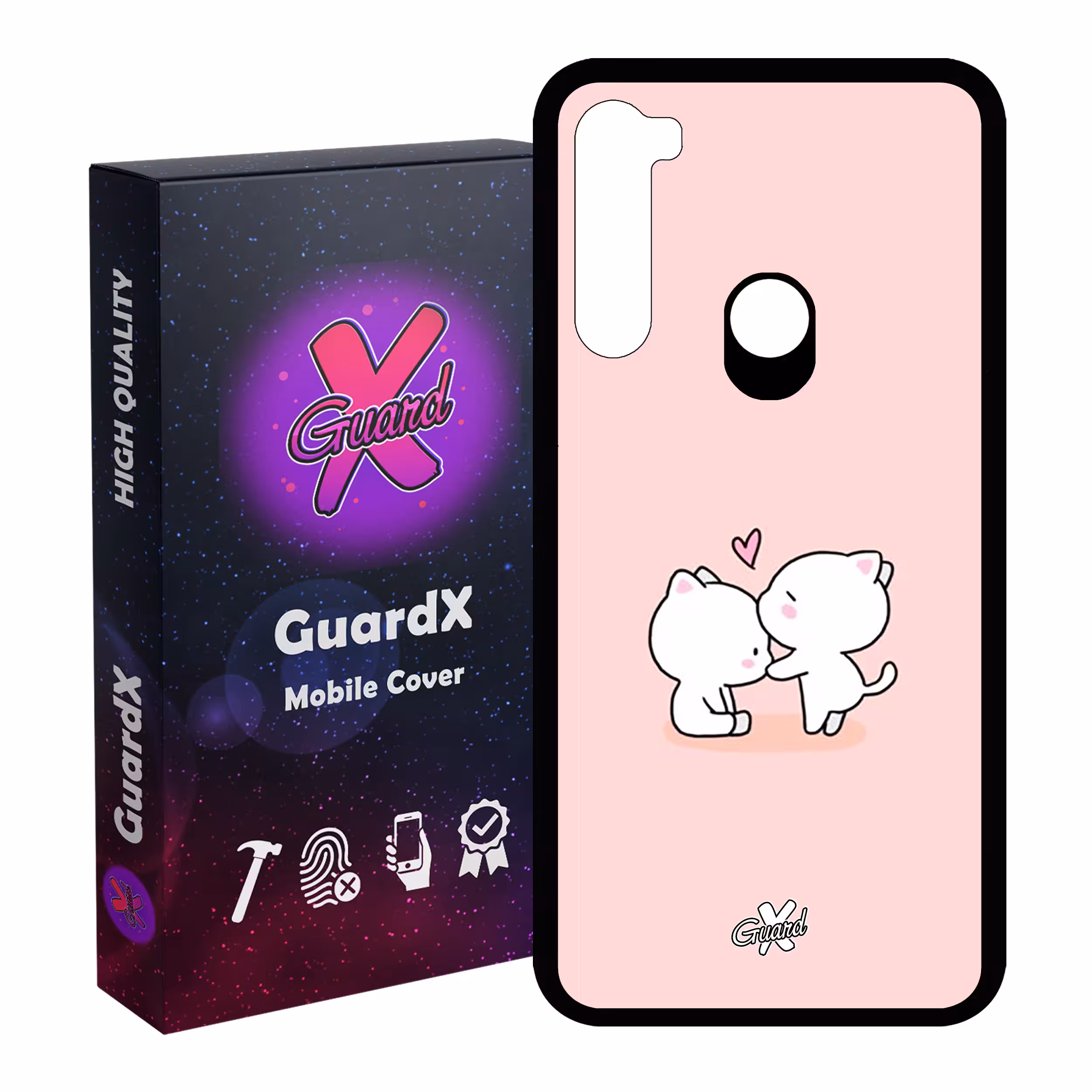 کاور گارد ایکس طرح عشق مدل Glass10373 مناسب برای گوشی موبایل شیائومی Redmi Note 8