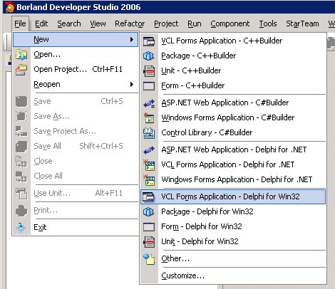 نرم افزار ویندوز Borland Developer Studio 2006 (delphi 2006)