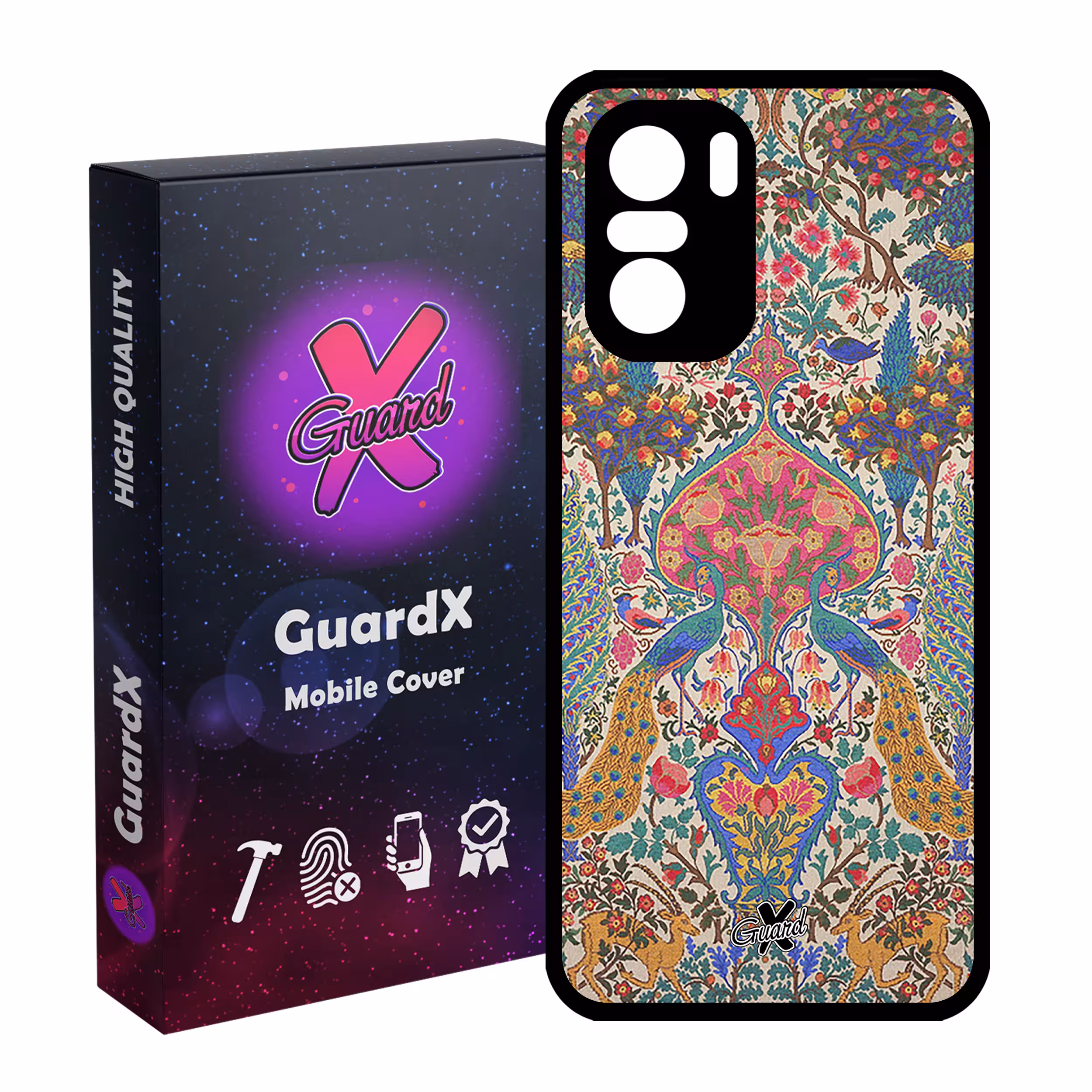 کاور گارد ایکس طرح سنتی مدل Glass10225 مناسب برای گوشی موبایل شیائومی Poco F3/MI 11X/MI 11X Pro/Redmi K40/K40 Pro