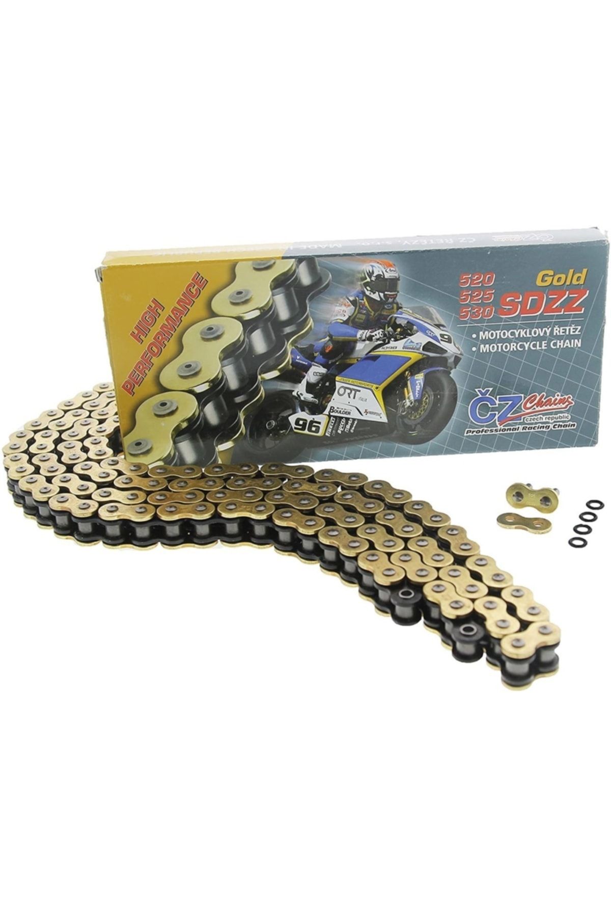 محصولات ضروری موتورسیکلت CRF 450R 520 116L GOLD ORING زنجیره موتور سیکلت اصلی Honda