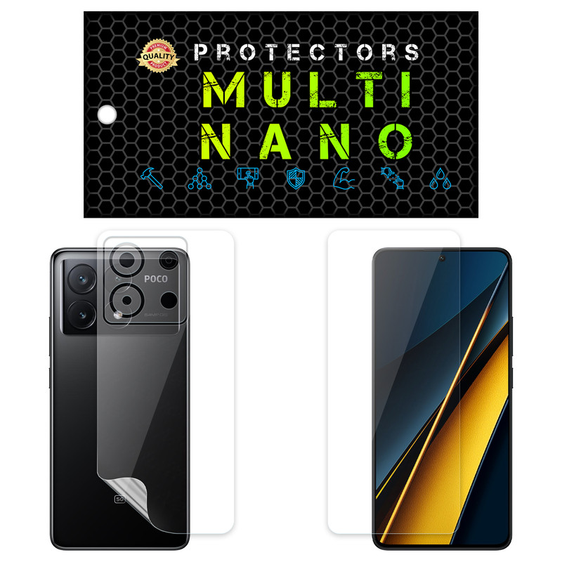 محافظ صفحه نمایش مولتی نانو مدل X-SFT مناسب برای گوشی موبایل شیائومی Redmi Note 13 Pro به همراه محافظ پشت | کالا برتری