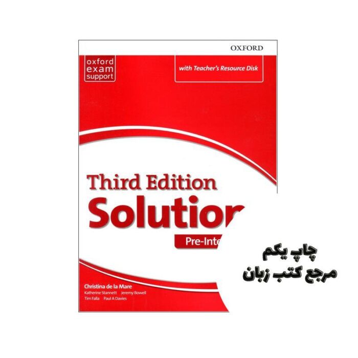 کتاب Solutions Pre Intermediate 3rd teachers book (کتاب معلم) نویسنده Paul A Davies, Tim Falla