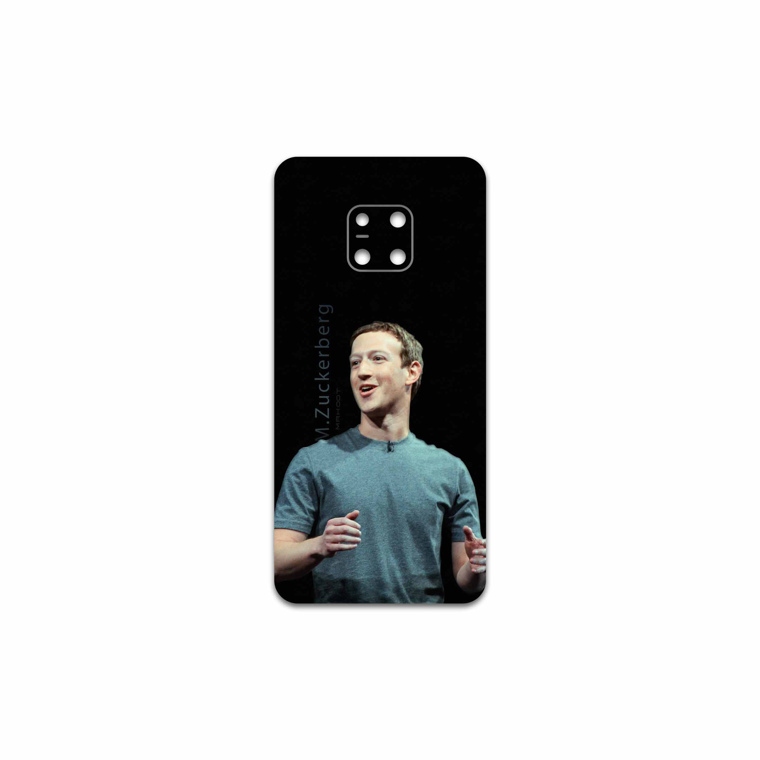 برچسب پوششی ماهوت مدل Mark Zuckerberg مناسب برای گوشی موبایل هوآوی Mate 20 Pro