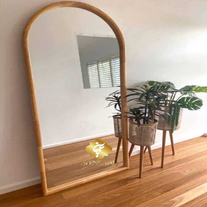 آینه قدی مدل آماندا پایه دار چوب روس | ابعاد 70 *‌ 170 - آینه اول