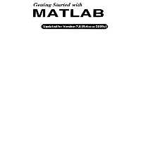 خرید و دانلود نسخه کامل کتاب Getting Started with MATLAB: A Quick Introduction for Scientists and Engineers