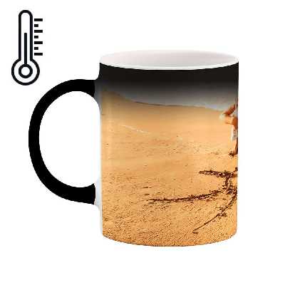 ماگ حرارتی طرح پسری در ساحل مدل mgh01216