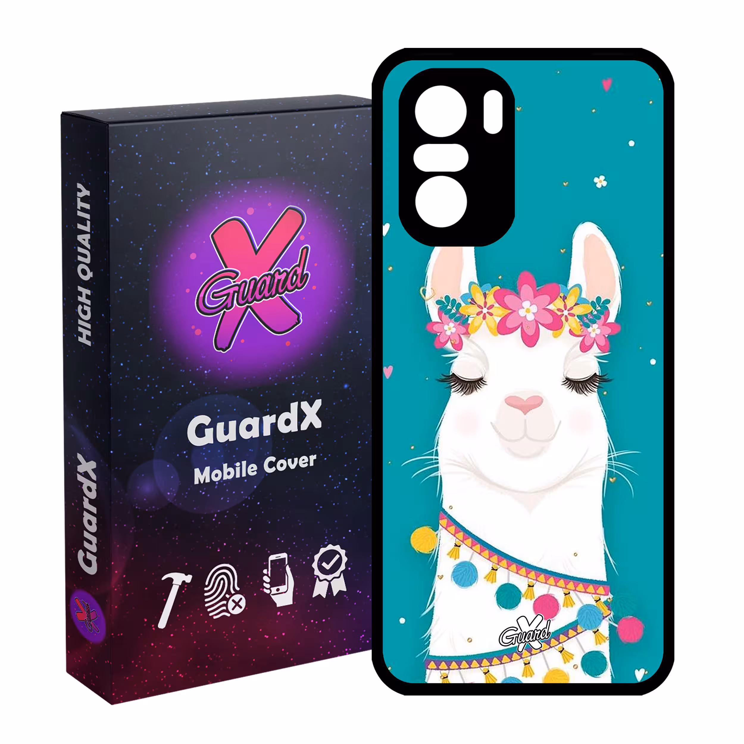 کاور گارد ایکس طرح Llama مدل Glass10017 مناسب برای گوشی موبایل شیائومی Poco F3/MI 11X/MI 11X Pro/Redmi K40/K40 Pro